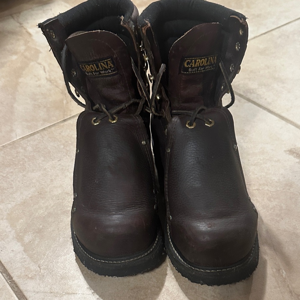 Carolina Brown Leather metatarsal work boots